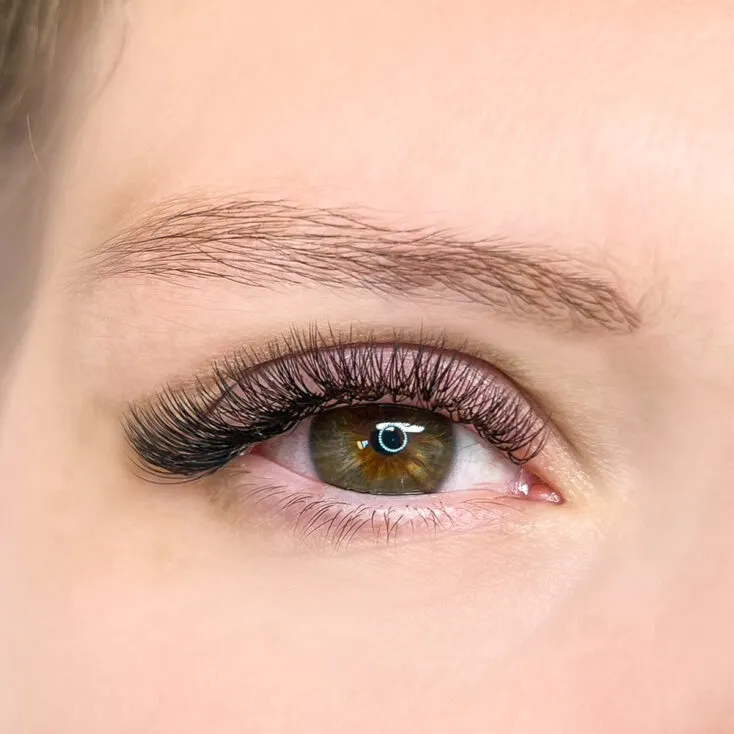Russian volume lash extensions — bold dramatic look, Lashes & Brows by AJ